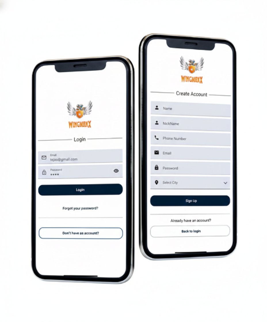 Download WingmanX rider service mobile app